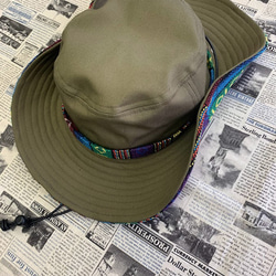 サファリハット（アーミーグリーン チノクロス） 3枚目の画像