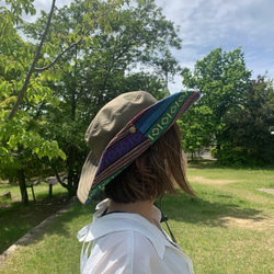 サファリハット（アーミーグリーン チノクロス） 6枚目の画像