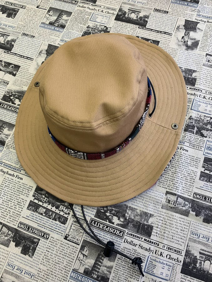 サファリハット（ビスケット チノクロス）アウトドア向け