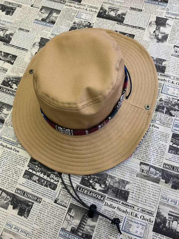 サファリハット（ビスケット チノクロス）アウトドア向け 1枚目の画像