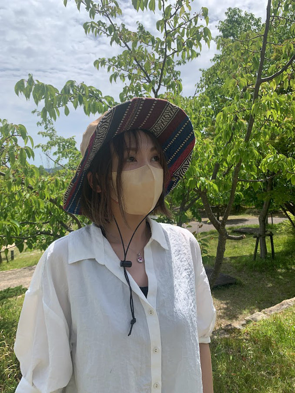 サファリハット（ビスケット チノクロス）アウトドア向け 4枚目の画像