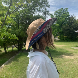 サファリハット（ビスケット チノクロス）アウトドア向け 6枚目の画像