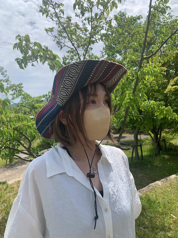 サファリハット（ビスケット チノクロス）アウトドア向け 7枚目の画像