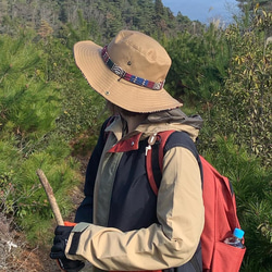 サファリハット（ビスケット チノクロス）アウトドア向け 8枚目の画像