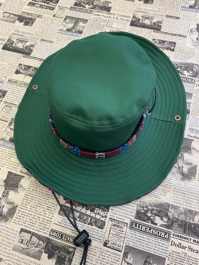 サファリハット（フォレストグリーン チノクロス）アウトドア向け
