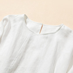 亞麻襯衫，打造清爽造型 褶襉短袖襯衫 230504-1 第3張的照片