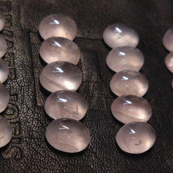 ローズクォーツ　9ｘ7ミリ　オーバルカボッション　20個セット　天然石　誕生石 3枚目の画像