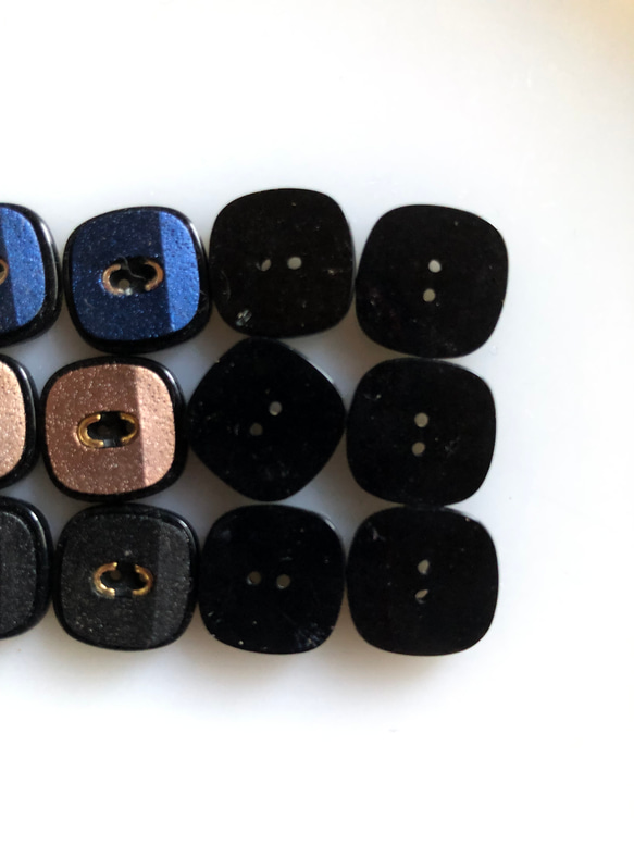 アンティーク ボタン 5個　ビンテージ 昭和 レトロ 個性的 ハンドメイド素材 日本製 ポップ アクセ 6枚目の画像