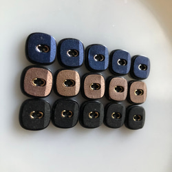 アンティーク ボタン 5個　ビンテージ 昭和 レトロ 個性的 ハンドメイド素材 日本製 ポップ アクセ 5枚目の画像