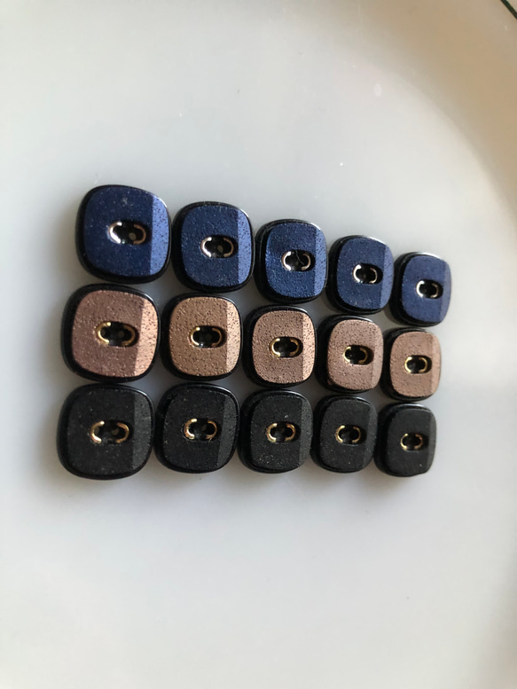 アンティーク ボタン 5個　ビンテージ 昭和 レトロ 個性的 ハンドメイド素材 日本製 ポップ アクセ 5枚目の画像