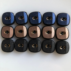 アンティーク ボタン 5個　ビンテージ 昭和 レトロ 個性的 ハンドメイド素材 日本製 ポップ アクセ 2枚目の画像