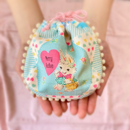専用❤️ コロンとまーるい巾着袋❣️ショルダーベルト