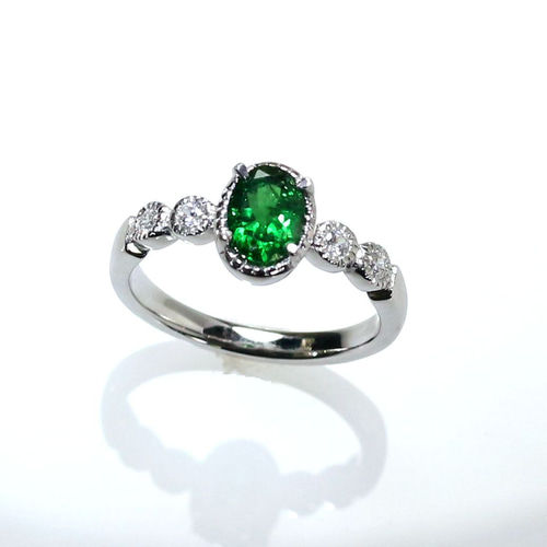 Pt900 ツァボライトリング 0.89ct 指輪・リング Atelier Ozaki 通販 