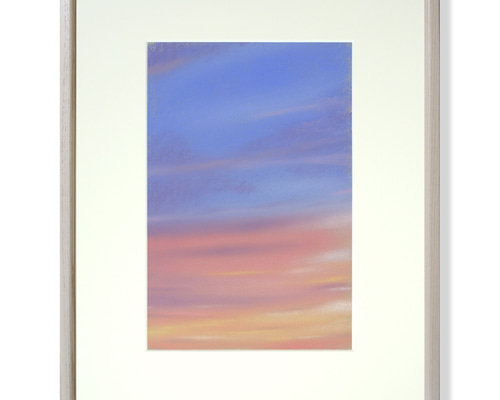 パステル画（原画）夕焼け。 How to draw a sunset on the sea with soft pastels - YouTube