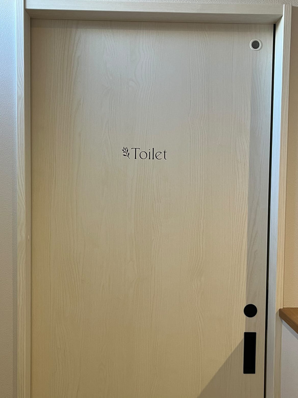 レター文字⌇ドアサイン Toilet 剥がせるステッカー トイレサイン ルームステッカー リビングルーム ドアステッカー 10枚目の画像