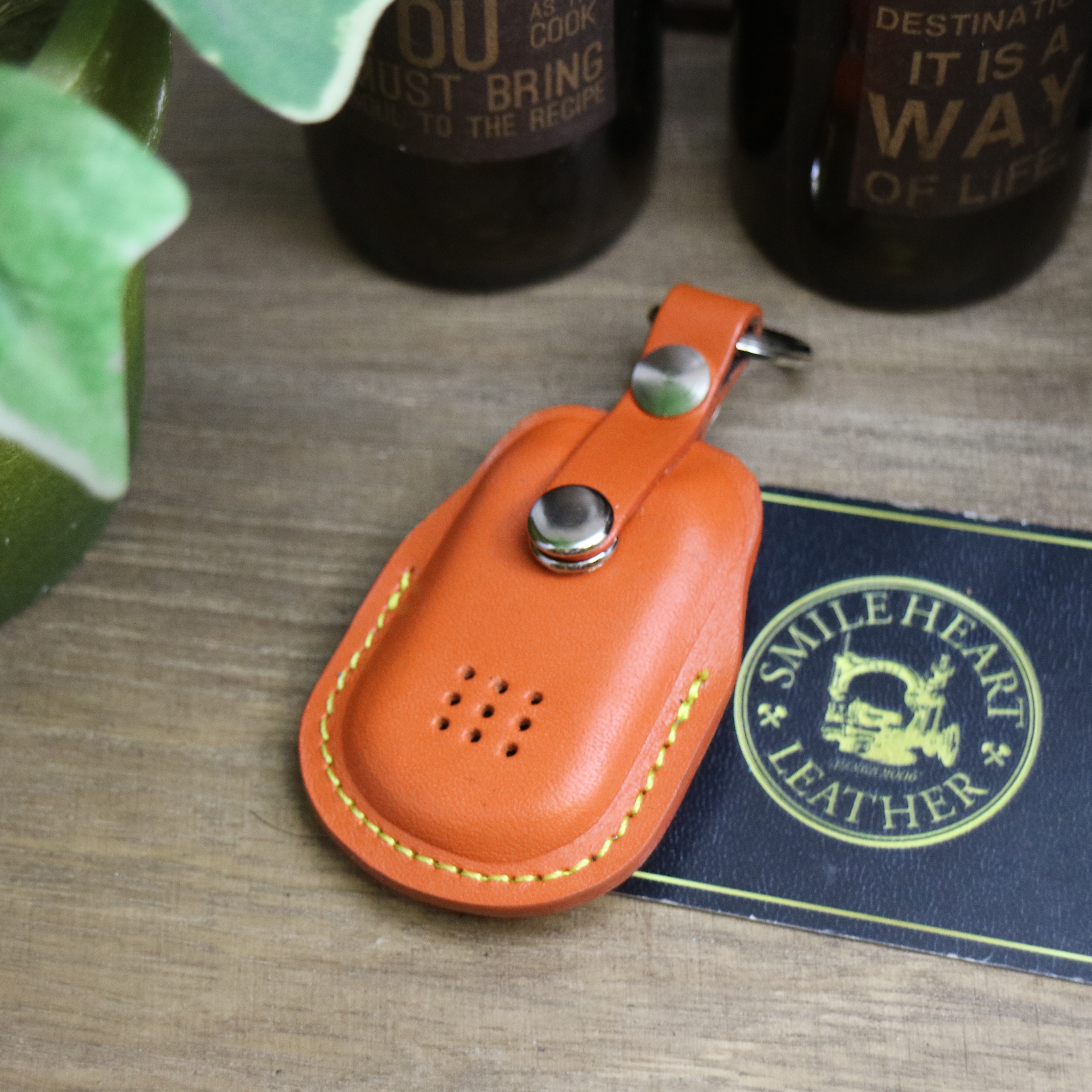 名入れ 無料 ホームドアキーケース　YKKap　タグキー　本革 【レザーキースーツ】