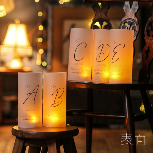 ♡470【韓国ウェディング】テーブルナンバー ランタン トレーシング