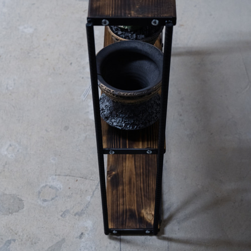 値下げ挑戦！】スリムラック アイアンシェルフ 男前 インダストリアル