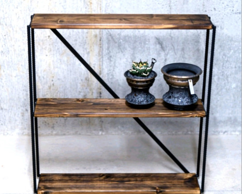 値下げ挑戦！】スリムラック アイアンシェルフ 男前 インダストリアル