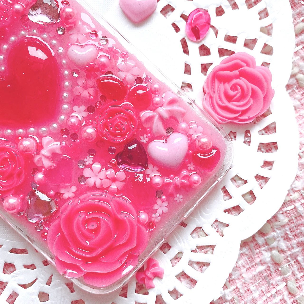 世界で1番可愛いスマホケース♡お姫様♡盛り♡ガーリー　フレンチガーリー　ギャル　ロリータ 姫系