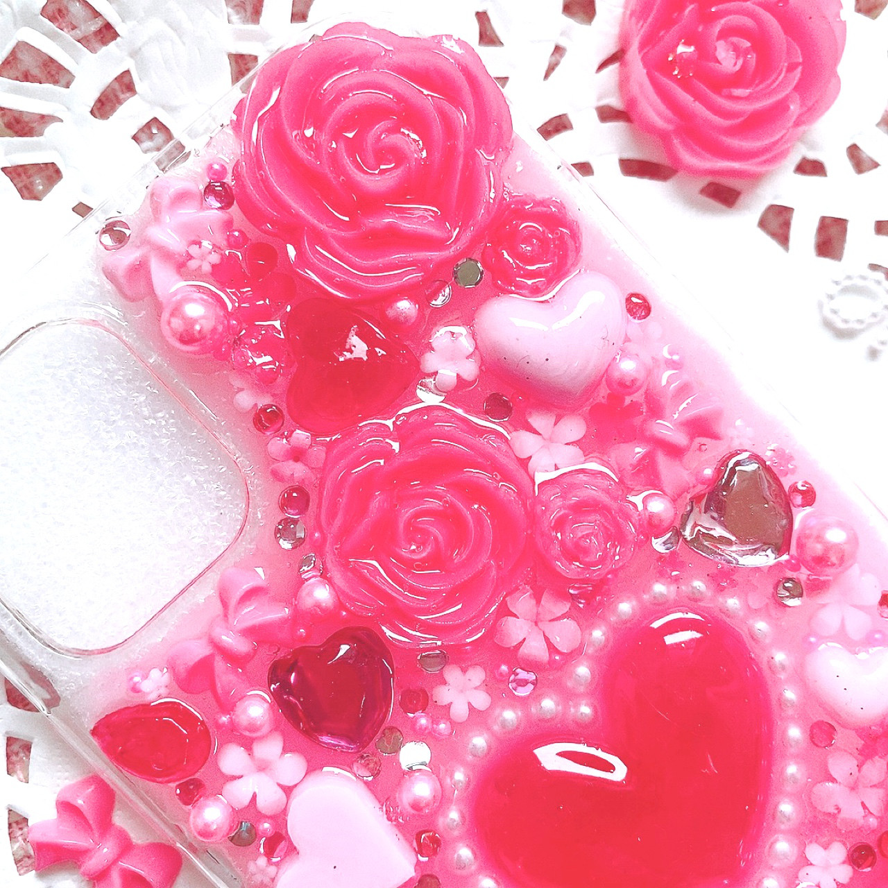 世界で1番可愛いスマホケース♡お姫様♡盛り♡ガーリー　フレンチガーリー　ギャル　ロリータ 姫系