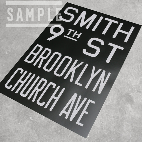 □A2□インテリアポスター□バスロールサイン□ブルックリンスタイル