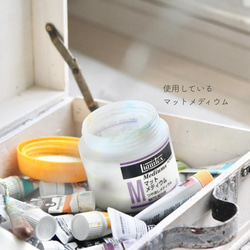 【原画】大輪の向日葵 　18cm角　送料無料　キャンバス　夏　アクリル画　ましかく　インテリア 16枚目の画像