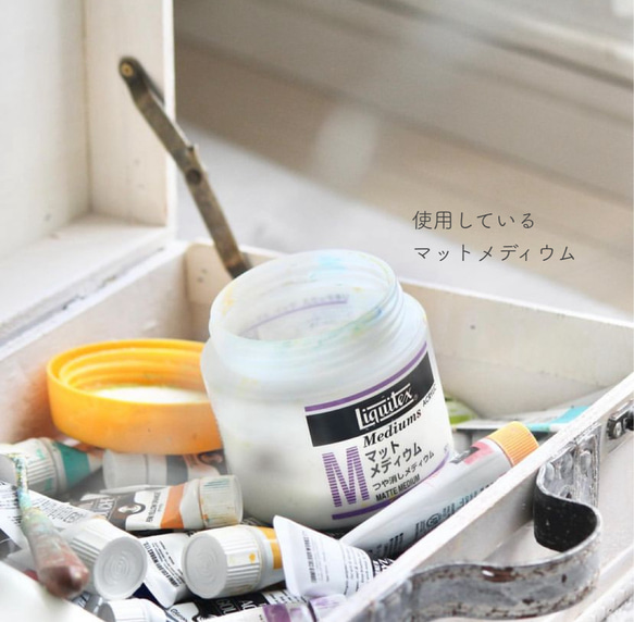 【原画】大輪の向日葵 　18cm角　送料無料　キャンバス　夏　アクリル画　ましかく　インテリア 16枚目の画像