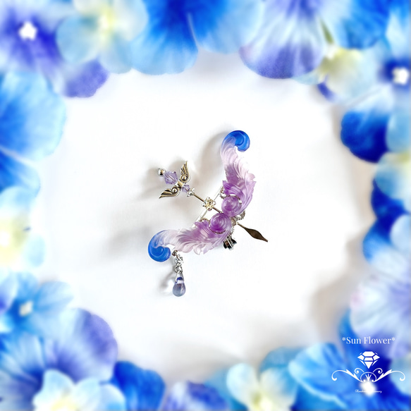 紫陽花弓矢のイヤーカフ イヤーカフ *Sun Flower* 通販 15867117