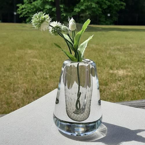 スモークグレー シックな花瓶 一輪挿し・花瓶・花器 ガラス日和 スモークグレー シックな花瓶 一輪挿し・花瓶・花器 ガラス日和