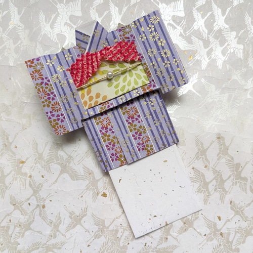 ポチ袋 お年玉 お正月 お祝い 初節句 七五三 女の子 友禅和紙 封筒