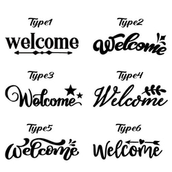 【 Welcome 】ステッカー 真鍮風 玄関シール ドア ウェルカム　シール 2枚目の画像