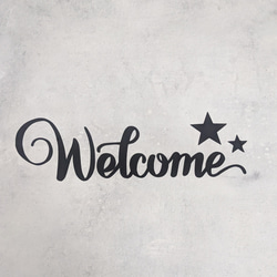 【 Welcome 】ステッカー 真鍮風 玄関シール ドア ウェルカム　シール 5枚目の画像
