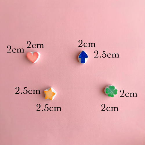 手書き風✏️シンプルマークはんこセット【ハート・星・矢印