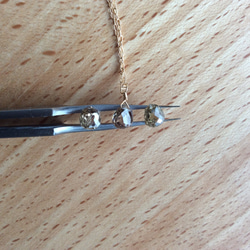 大粒ダイヤのキラキラどんぐり！？　一粒ネックレス K18  0.988ct、0.984ct 1枚目の画像