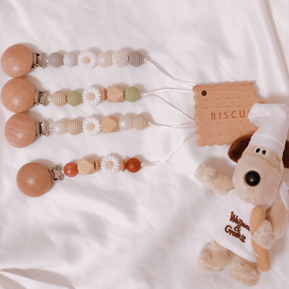 選べるおしゃぶりホルダー 歯固め・おもちゃ トイストラップ ミニ 雑貨  