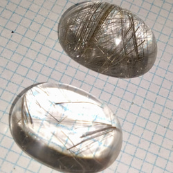 ルチルクォーツ　20ｘ15サイズ　ルース　２個セット（A）　天然石　透明度の高いクォーツです 5枚目の画像