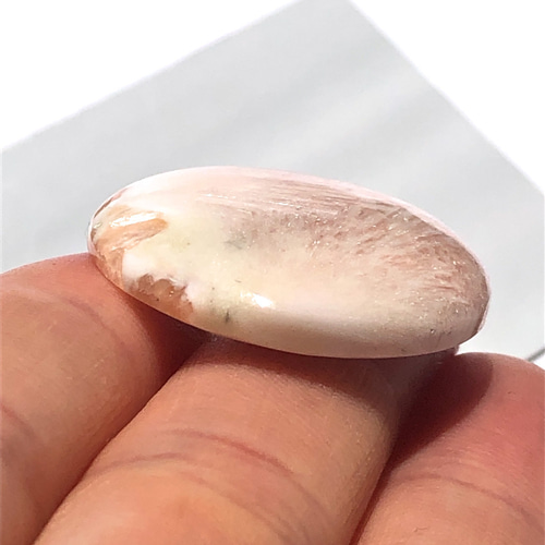 スコレサイト[108] 30mm円形 天然石 ／ ルース ／カボション 天然石  