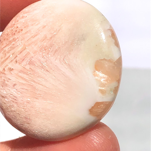 スコレサイト[108] 30mm円形 天然石 ／ ルース ／カボション 天然石  