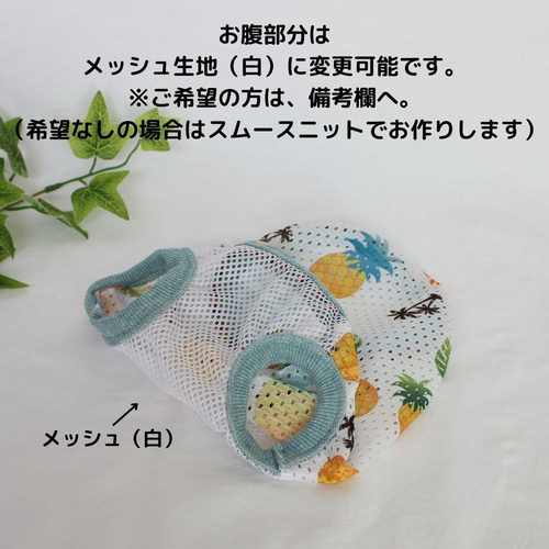 ハンドメイド犬服 ジューシータンクトップ