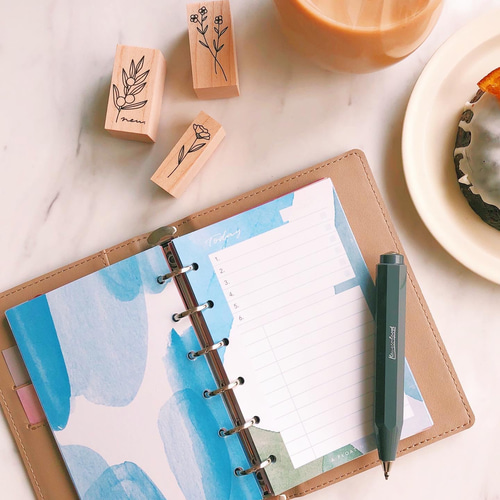 デイリー / ミニ6 / オーシャンブルー / システム手帳リフィル 手帳 A