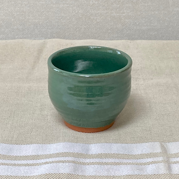 グラス・フリーカップ　〜味わいのある深緑色〜 2枚目の画像