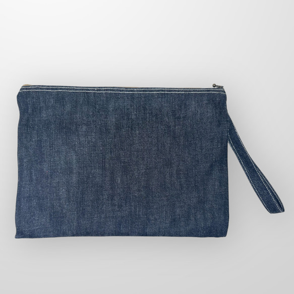 Denim Clutch Bag 2枚目の画像