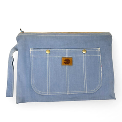 Denim Clutch Bag 1枚目の画像