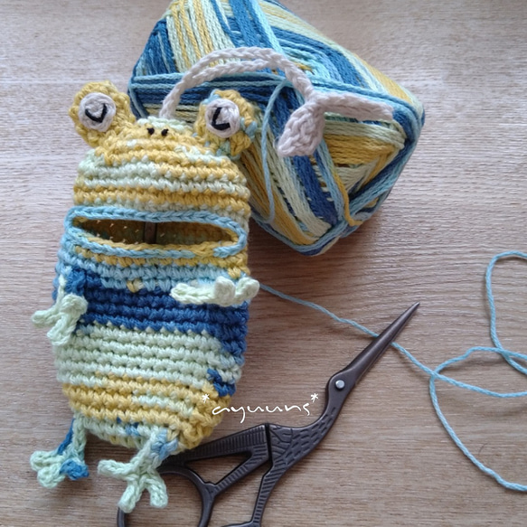 *新色追加* カエル さんキーケース 2枚目の画像