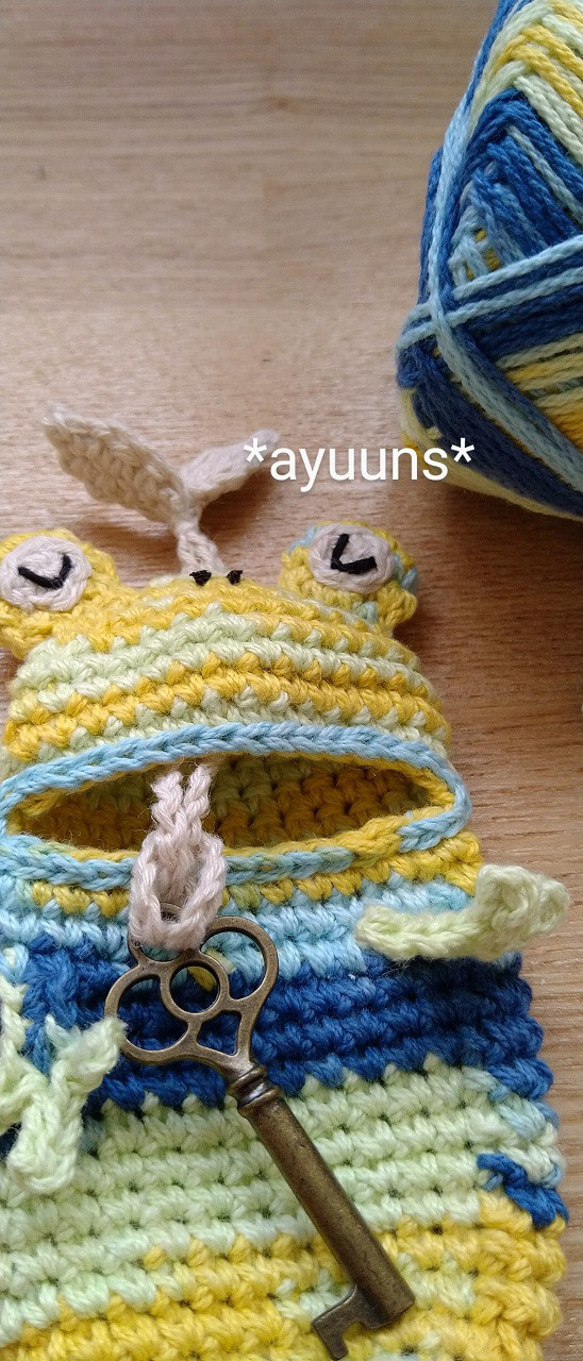 *新色追加* カエル さんキーケース 11枚目の画像