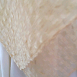 草木染め大判スカーフ（桜の葉　絹） 2枚目の画像