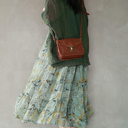 夏の花柄スカート　ギャザースカート 　ロングスカート 11枚目の画像