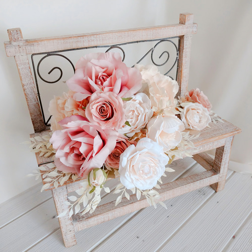 ウェディングブーケ　ブートニア付 ウェディングブーケ（ブートニア付き）【1mbq008】 | 10000bouquet