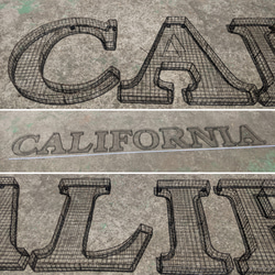 アルファベット看板  カリフォルニア 壁掛け看板  立体式 大型看板  CALIFORNIA サイン  #LA  #店舗 1枚目の画像